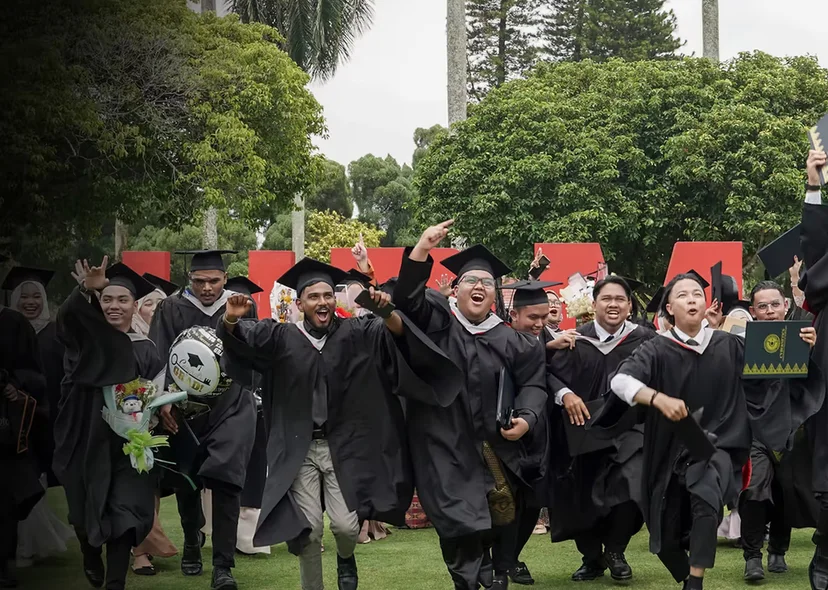 KTAC graduates celebrating their graduation