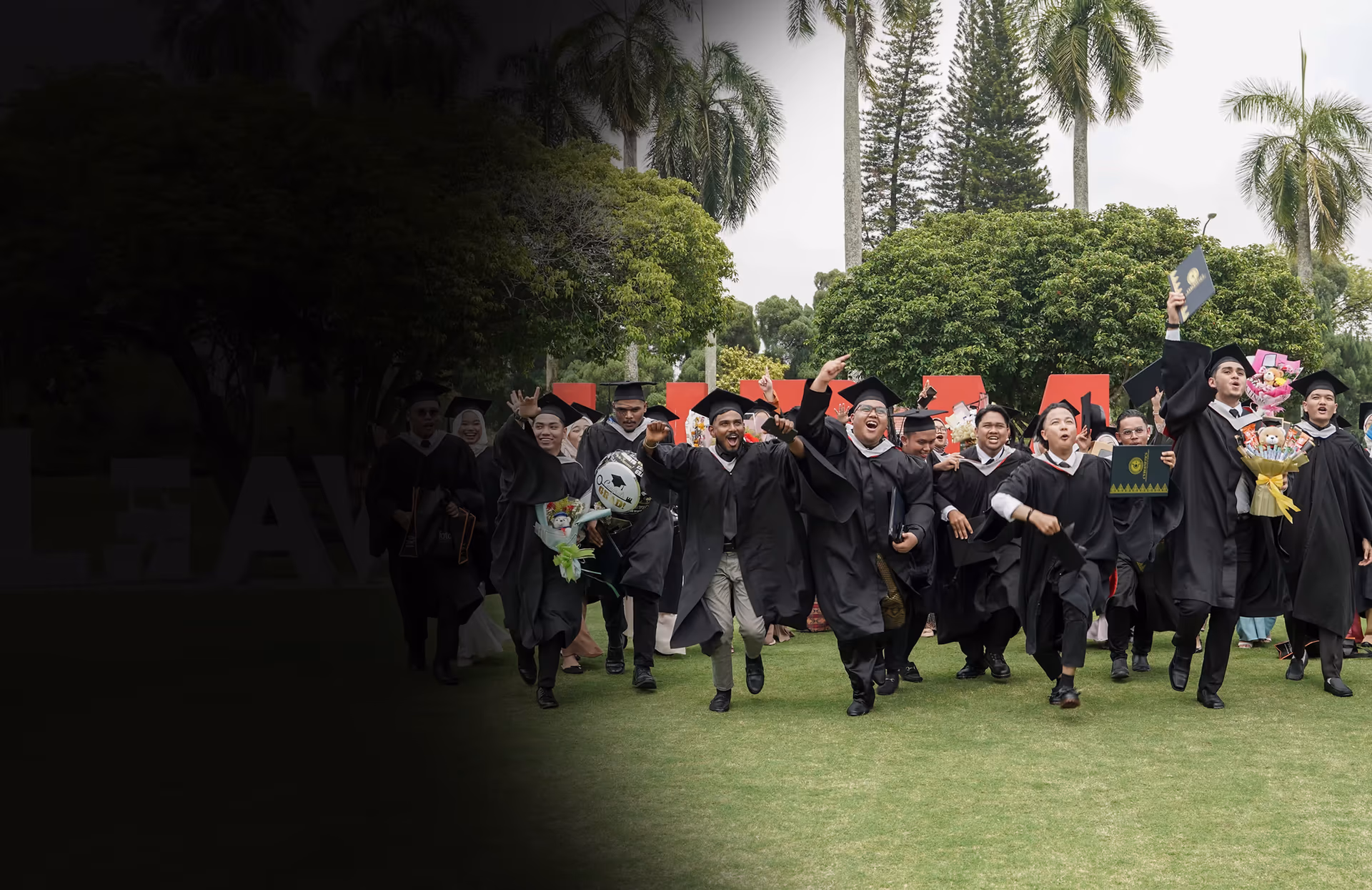 KTAC graduates celebrating their graduation